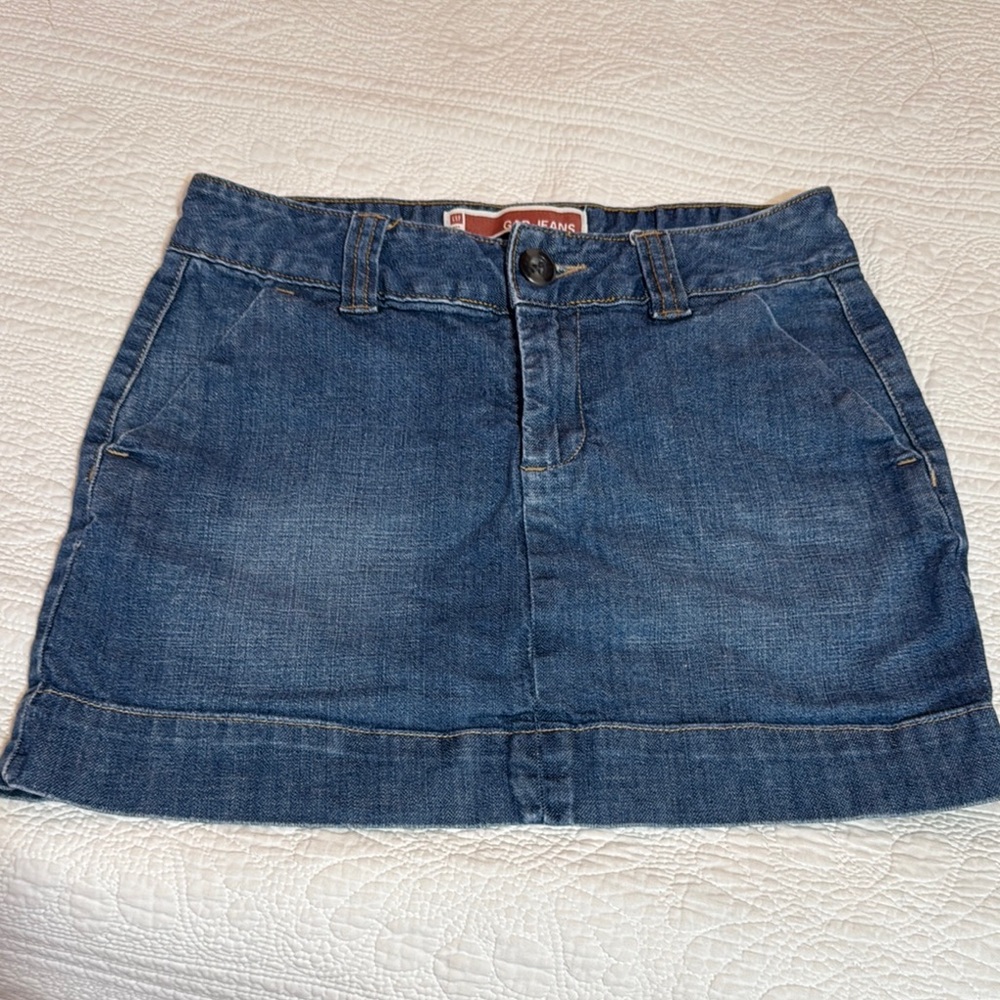 GAP Blue Mini Skirt Casual Workwear